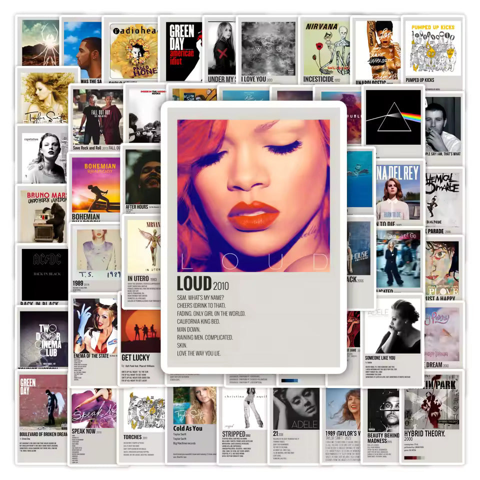 Music Album Stickers