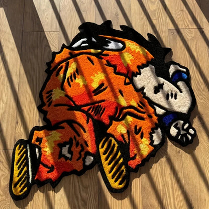 Dragon Ball Yamcha Defeats Saibaman Rug