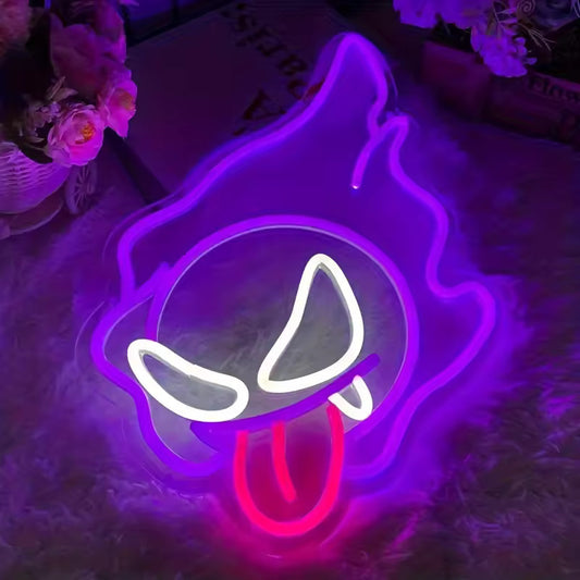 Pokemon Gastly Neon Sign