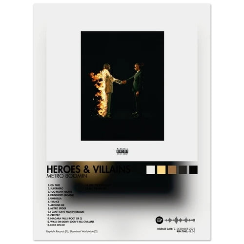 Metro Boomin Heroes & Villains Album Poster