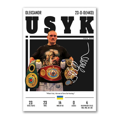 Oleksandr Usyk Boxing Legend Poster