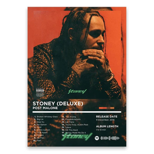 Post Malone Stoney (Deluxe) Album Poster