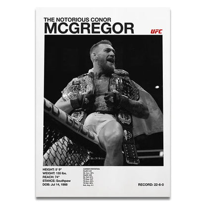'The Notorious' Conor Mcgregor UFC Fighter Poster