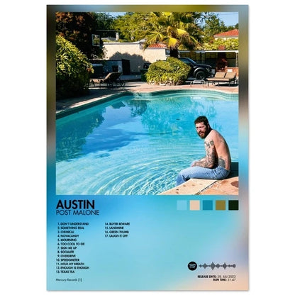 Post Malone Austin Album Poster