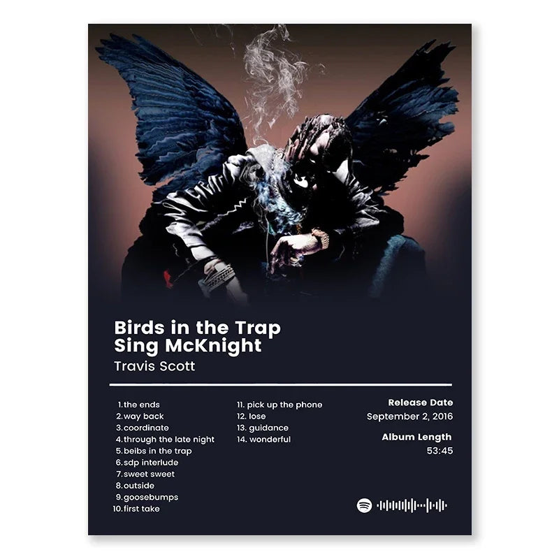 Travis Scott Birds in the Trap Sing McKnight Album Poster