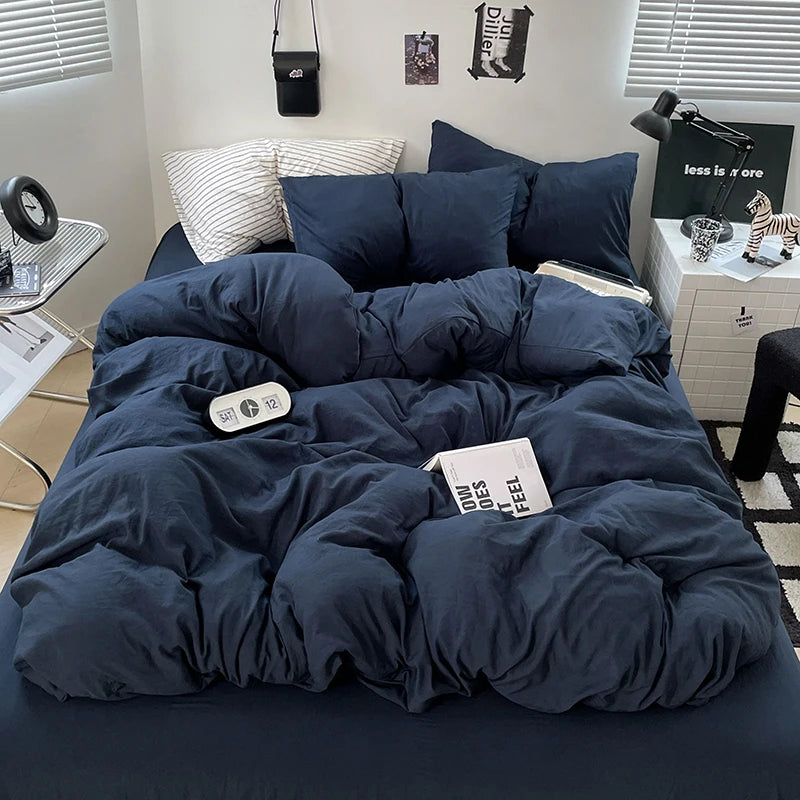 Navy Blue Bedding Set