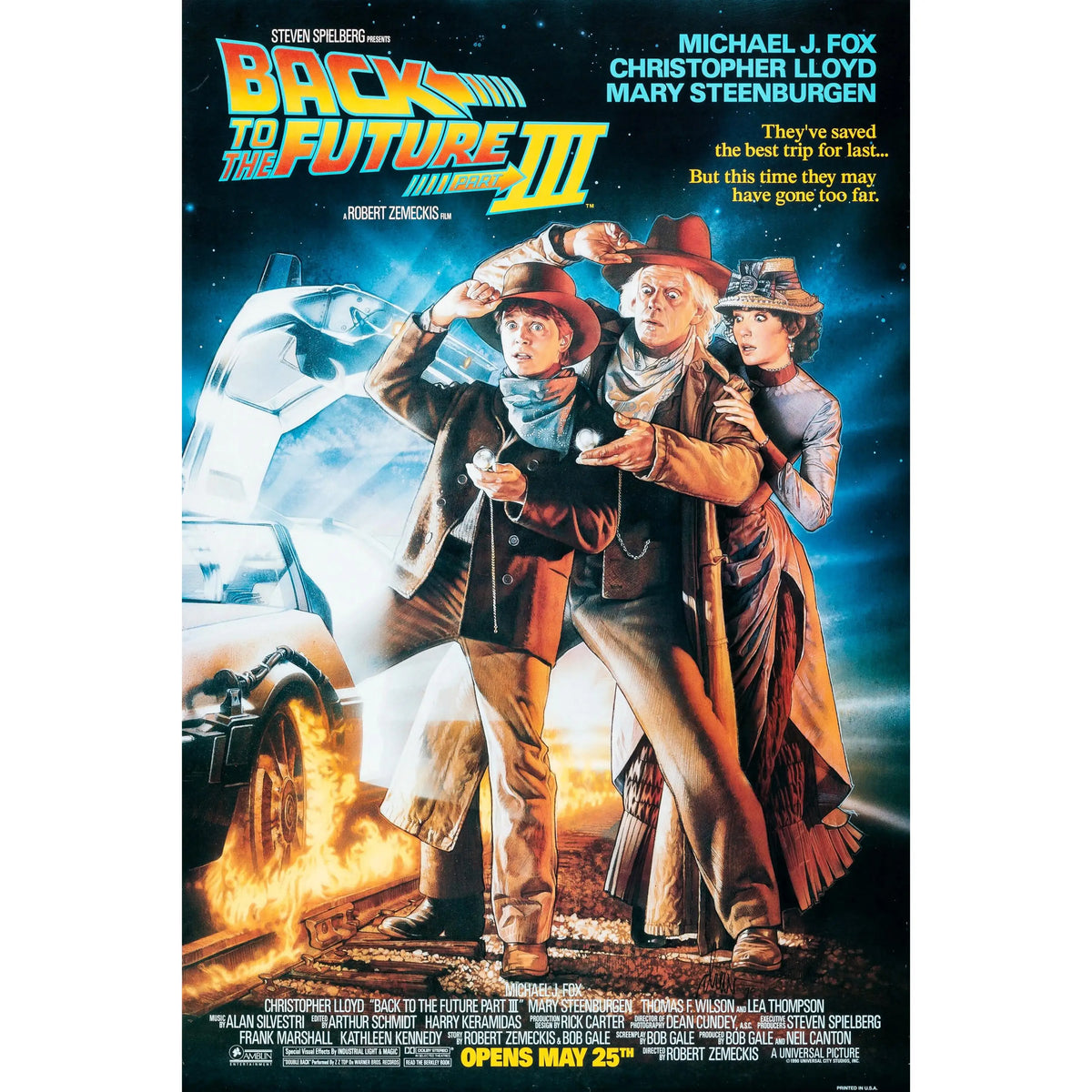 Back to the Future Part III Movie Poster