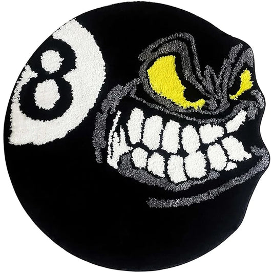 Angry 8 Ball Rug