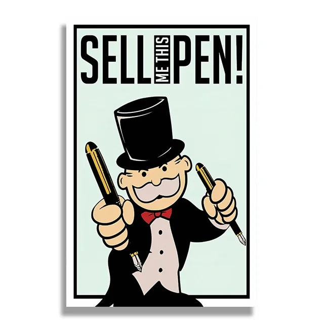 Sell Me This Pen! Monopoly Poster