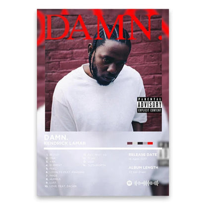 Kendrick Lamar DAMN. Album Poster