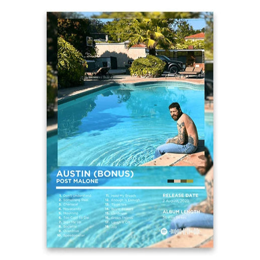 Post Malone Austin Album Poster