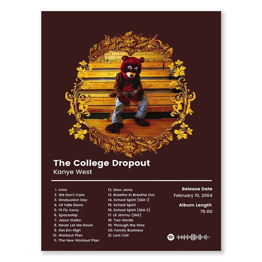 Kanye West The College Dropout Album Poster