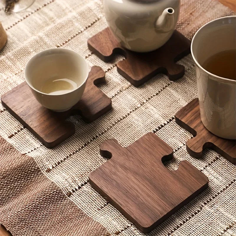 Wooden Puzzle Coasters