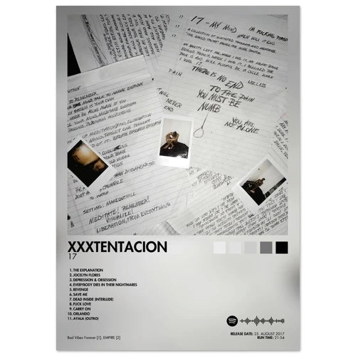 XXXTENTACION 17 Album Poster