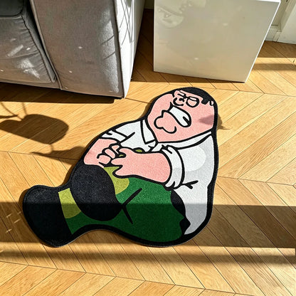 Family Guy Peter Griffin Hurt Knee Rug