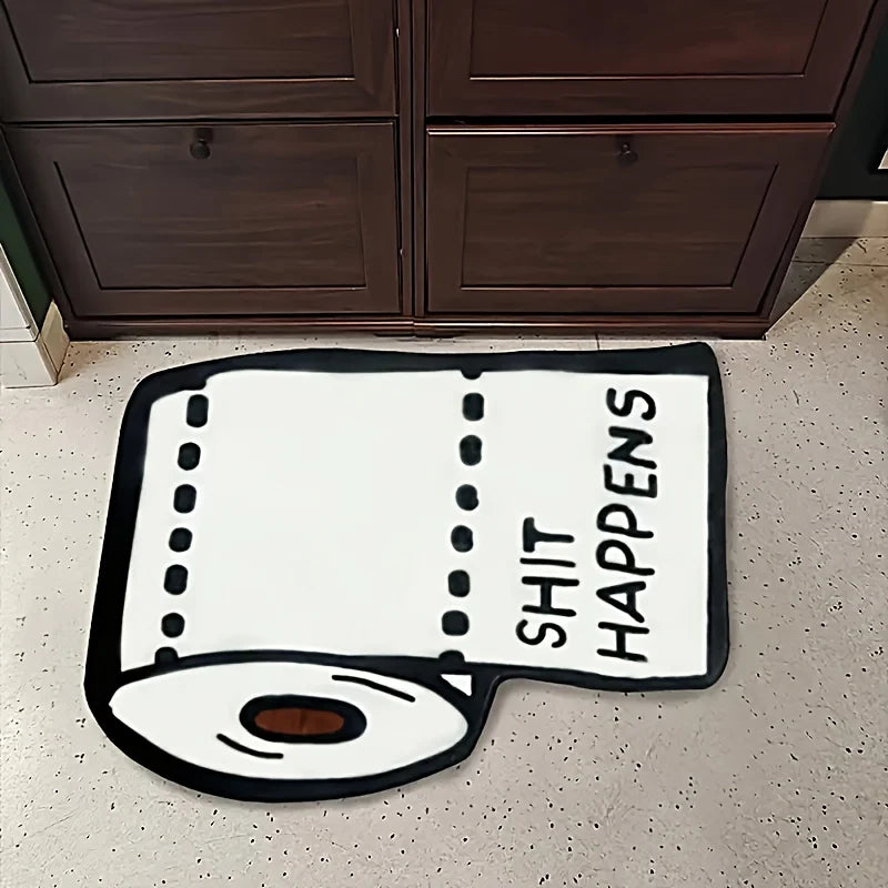 Shit Happens Toilet Paper Rug