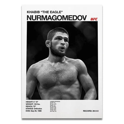 Khabib 'The Eagle' Nurmagomedov UFC Fighter Poster