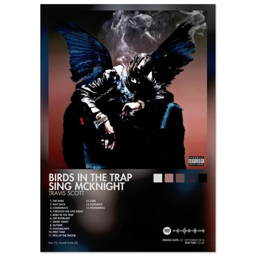 Travis Scott Birds in the Trap Sing McKnight Album Poster