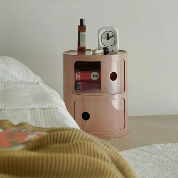 Componibili Style Barrel Storage Side Table