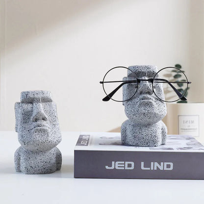 Moai Head Glasses Holder