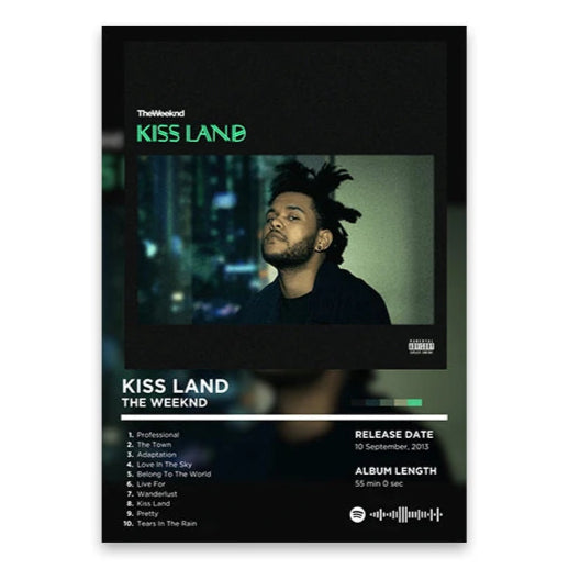 The Weeknd Kiss Land Album Poster