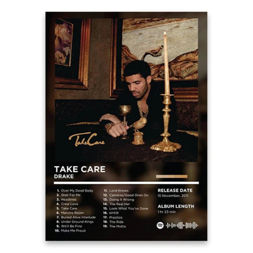 Drake Take Care Album Poster