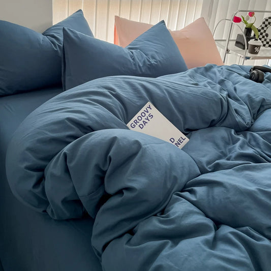 Slate Blue Bedding Set