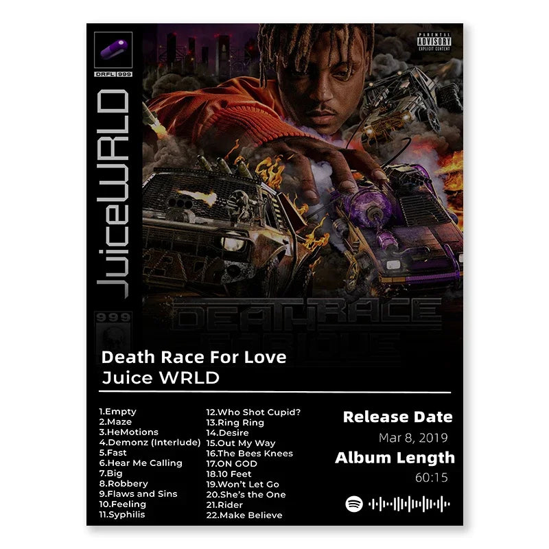 Juice WRLD Death Race For Love Album Poster