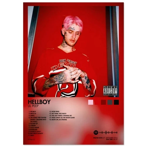 Lil Peep Hellboy Album Poster
