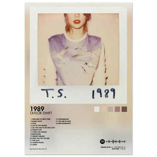 Taylor Swift 1989 Album Poster