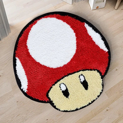 Super Mario Mushroom Rug