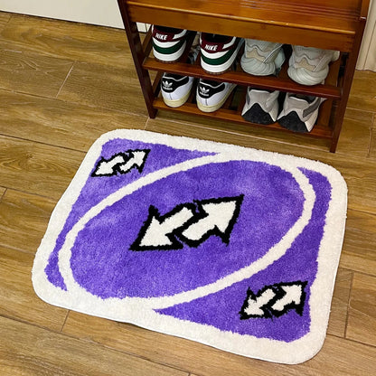 UNO Reverse Card Rug