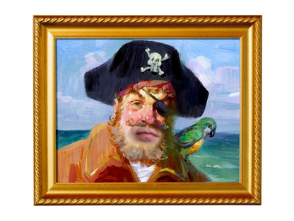 SpongeBob SquarePants Painty the Pirate Metal Plate