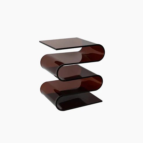 Acrylic Geometric Side Table