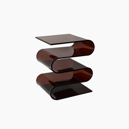 Acrylic Geometric Side Table