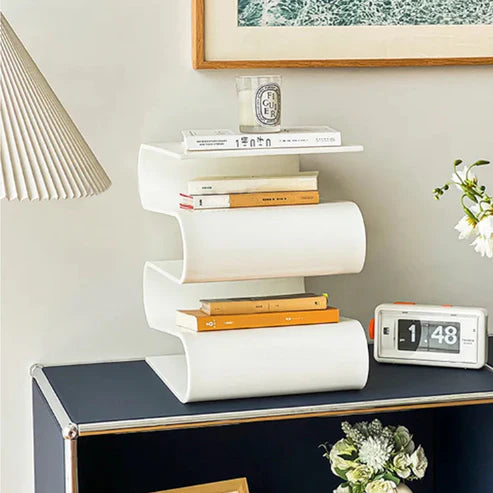 Acrylic Geometric Side Table