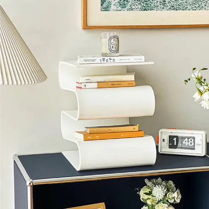 Acrylic Geometric Side Table