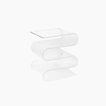 Acrylic Geometric Side Table
