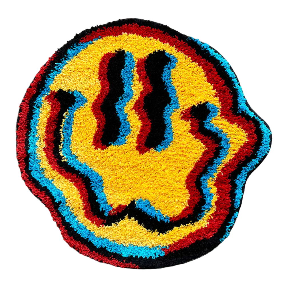 LSD Smiley Face Rug – Sky High Prints