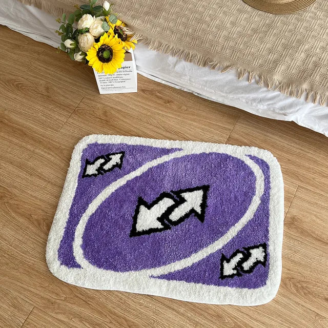 UNO Reverse Card Rug