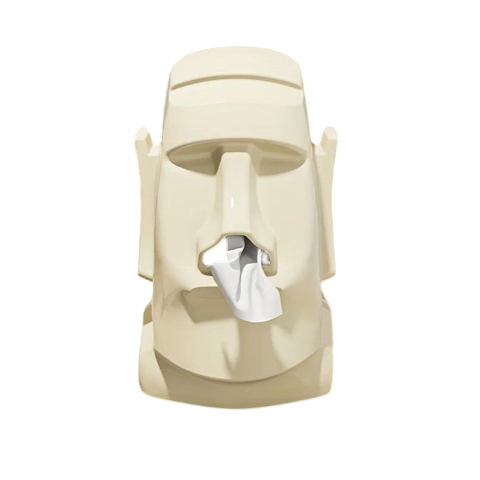 Stone Face Tissue Box