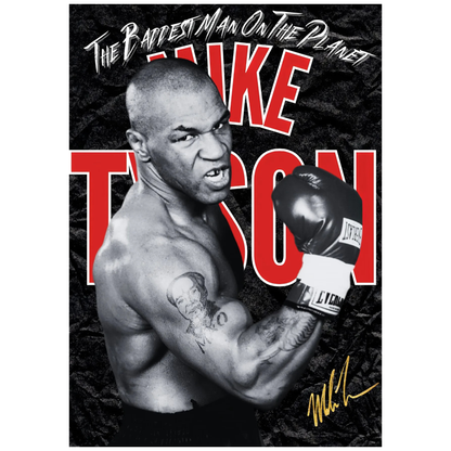 'Iron' Mike Tyson Boxing Poster