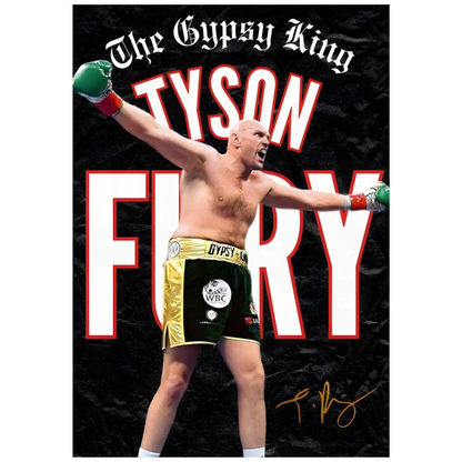Tyson 'The Gypsy King' Fury Boxing Poster