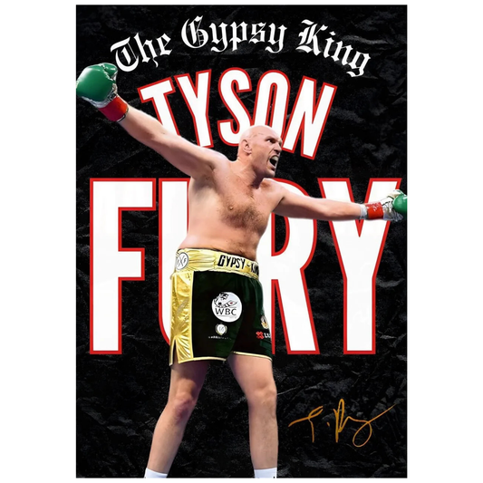 Tyson 'The Gypsy King' Fury Boxing Poster