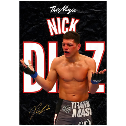 Nick Diaz UFC Fighter Poster