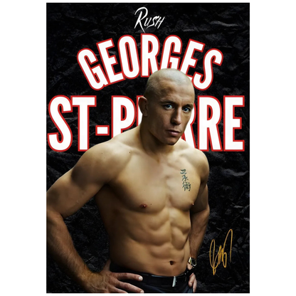 Georges 'Rush' St-Pierre UFC Fighter Poster
