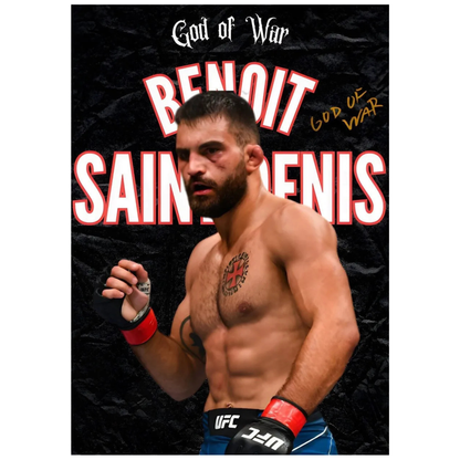 Benoit 'God Of War' Saint Denis UFC Fighter Poster