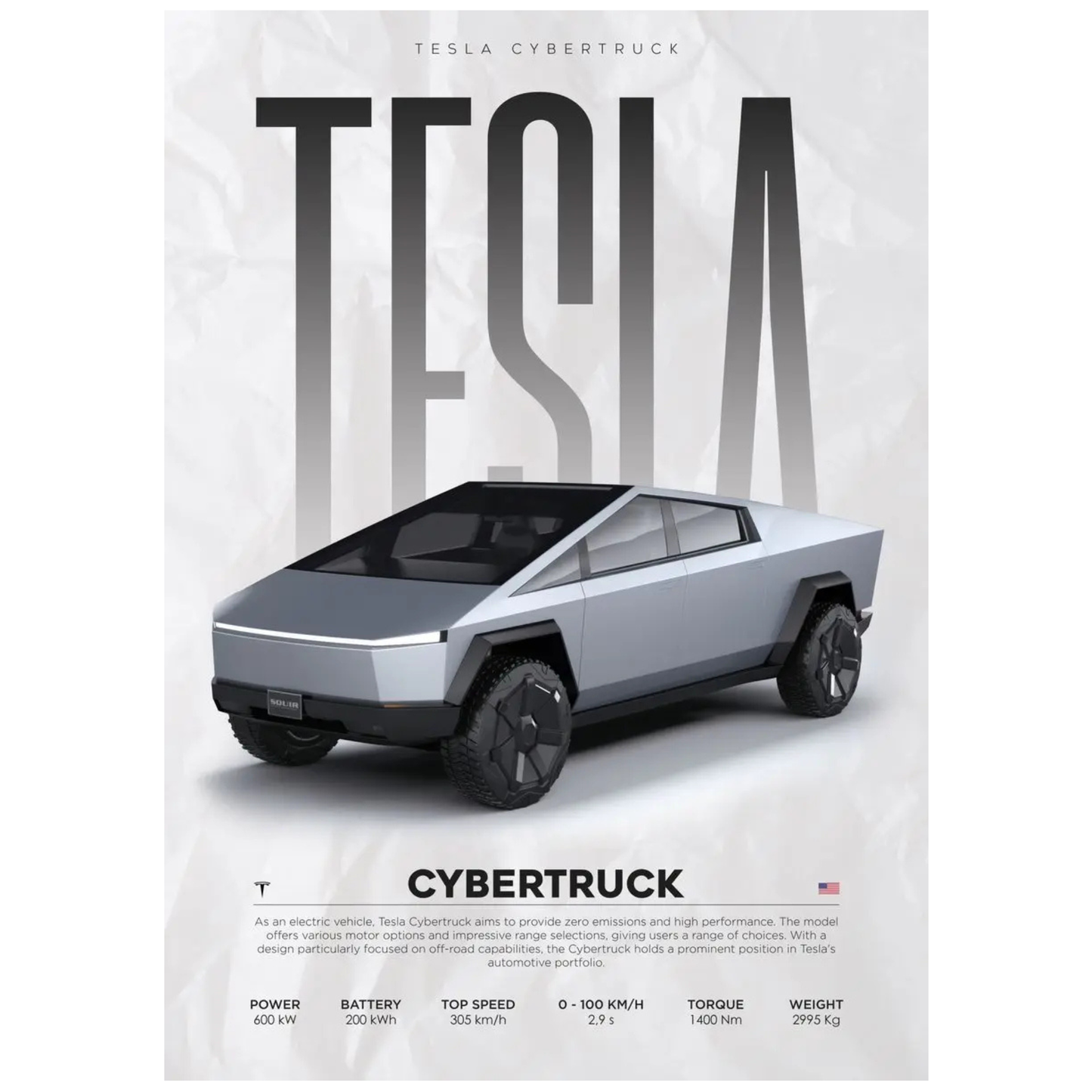 Tesla Cybertruck Poster