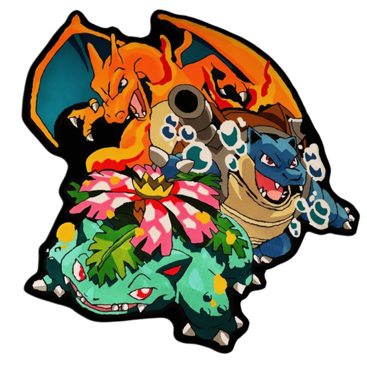 Pokémon Charizard Blastoise Venusaur Rug