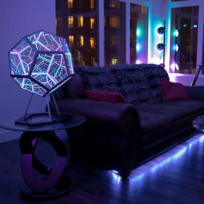 Infinity Dodecahedron Lamp